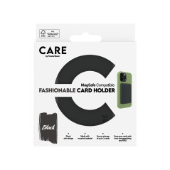 CARE by PanzerGlass Magnetic Card Holder - Sleek Black Design for Ultimate Convenience